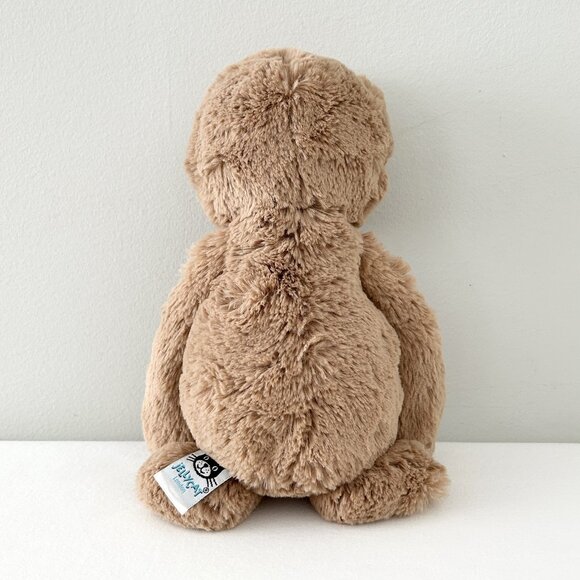JELLYCAT Bashful Sloth Plush 11” Stuffed Animal Toy Hard Eyes Brown Retired - Picture 3 of 8